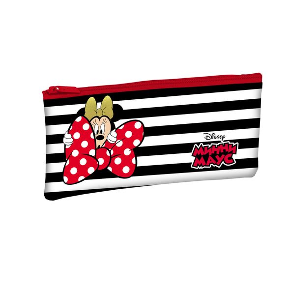 Пенал Hatber 205х110мм на молнии мягкий-Минни Маус-( DISNEY) в индив.упак. , 